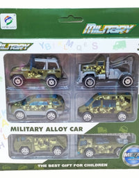 Die-Cast Cars Metal Playset Truck Toys Pack Of 6 Pcs
