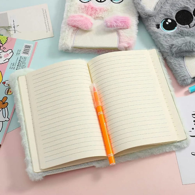 Kitty Cute Plushy Note Book (Deal)