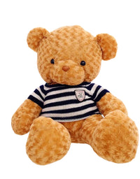 Embroidery Soft Teddy Bear With Striped Sweater 80cm
