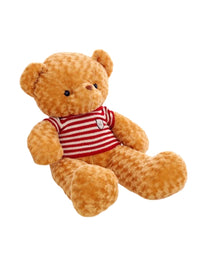 Embroidery Soft Teddy Bear With Striped Sweater 80cm
