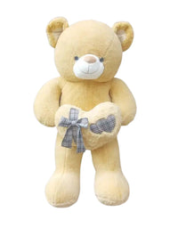 Soft Bow Teddy Bear Holding Cute Heart 90cm

