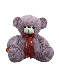 Grace Soft Teddy Bear Tying Ribbon Red
