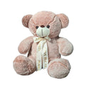 Grace Soft Teddy Bear Tying Ribbon White