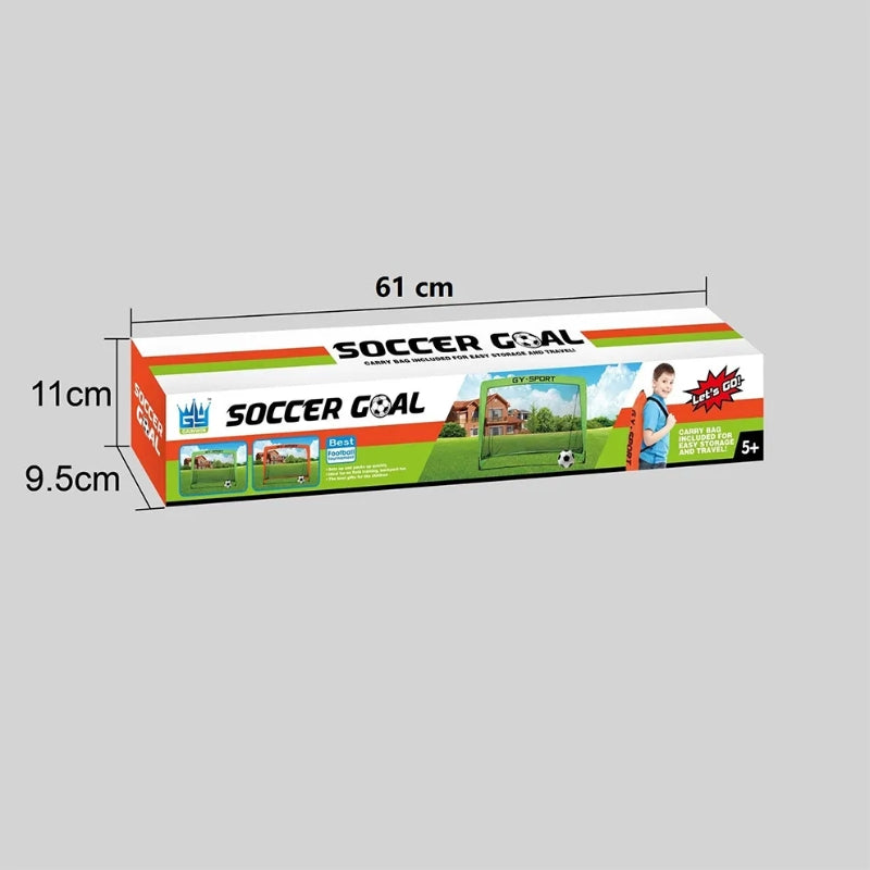 GY Sport - Foldable Soccer Playing Goal Net Set For Kids