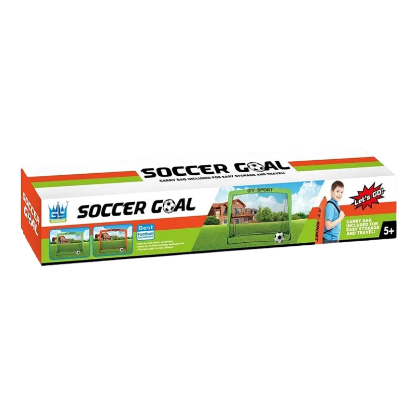 GY Sport - Foldable Soccer Playing Goal Net Set For Kids