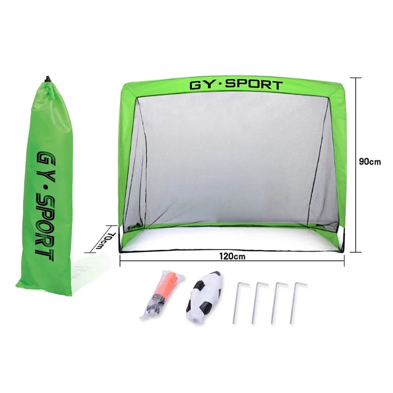 GY Sport - Foldable Soccer Playing Goal Net Set For Kids