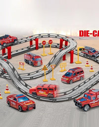 Die-cast Metal Model Race Car Slot Toy For Kids
