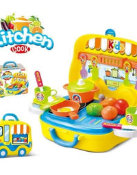 Kitchen Set Chef Backpack Suitcase For Kids
