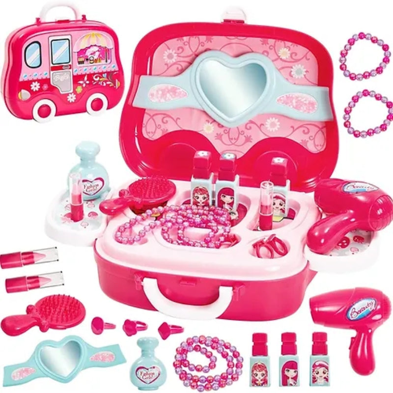 Fashion Makeup Vanity Briefcase Set For Kids