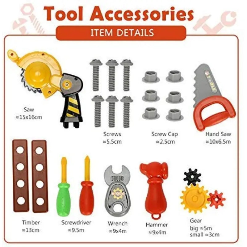 Engineering Tool Briefcase Toy Set For Kids