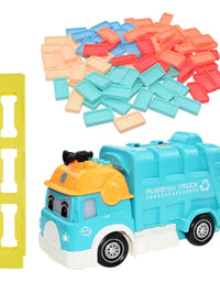 Electric Domino Engineering Rubbish Truck - 80 Pcs
