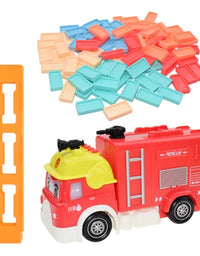 Electric Domino Engineering Rubbish Truck - 80 Pcs
