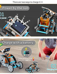 Lucky Doug 12-in-1 STEM Solar Robot Kit Toy For Kids
