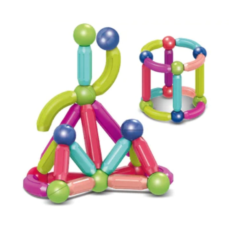 Magnetic Building Blocks With Sticks & Balls For Kids