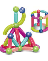 Magnetic Building Blocks With Sticks & Balls Playset Toy For Kids
