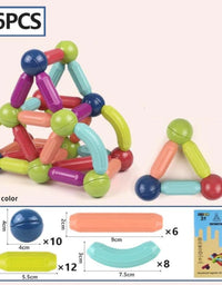 Magnetic Building Blocks With Sticks & Balls Playset Toy For Kids
