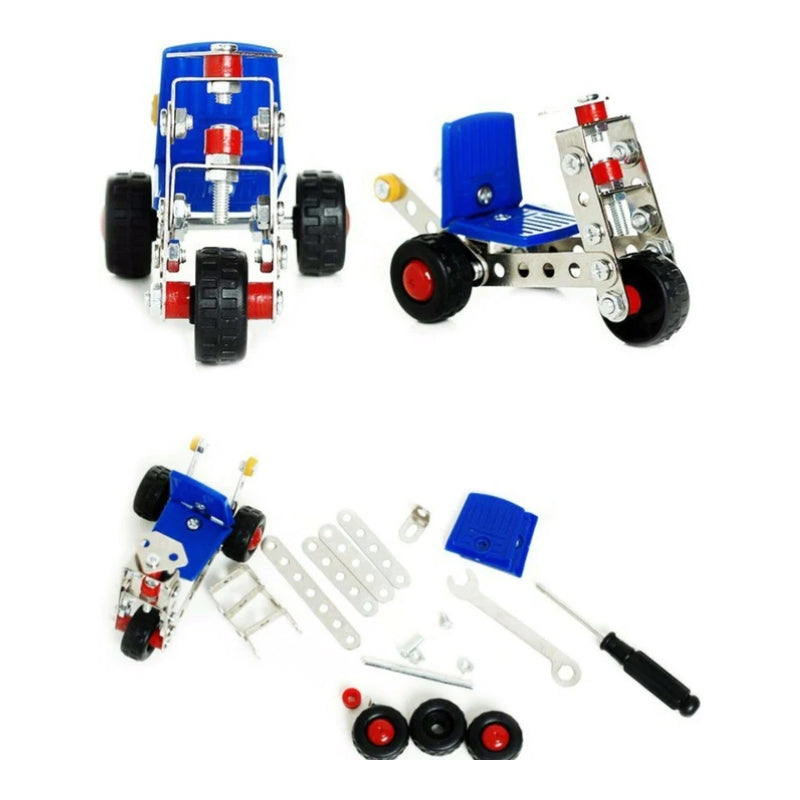 Alloy Construction Truck Building Blocks Playset (239 Pcs)