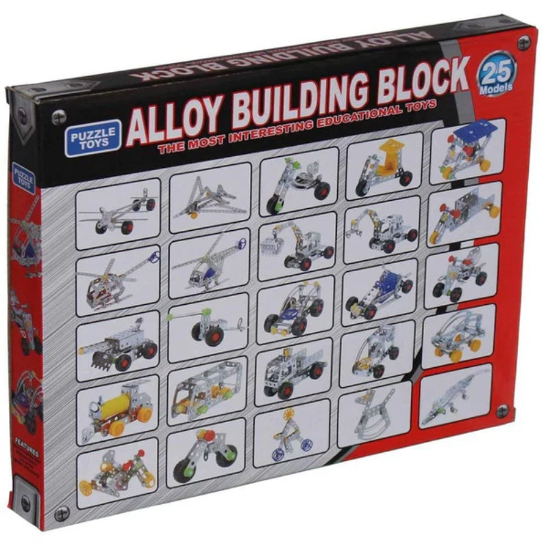 Alloy Construction Truck Building Blocks Playset (239 Pcs)