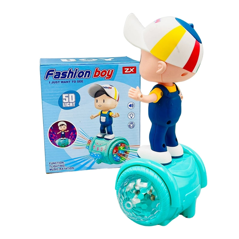 Musical Dancing Spinning Cartoon 360 Degree Rotating With Flashing Lights