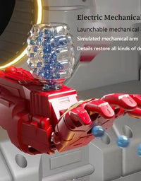 Electric Iron Man Arm Repeater Water Bomb Launcher With USB Charging Cable

