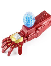 Electric Iron Man Arm Repeater Water Bomb Launcher With USB Charging Cable
