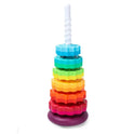 Baby Sensory Spin Gears Stacking Rings For Early Education Toy