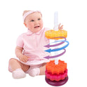 Baby Sensory Spin Gears Stacking Rings For Early Education Toy