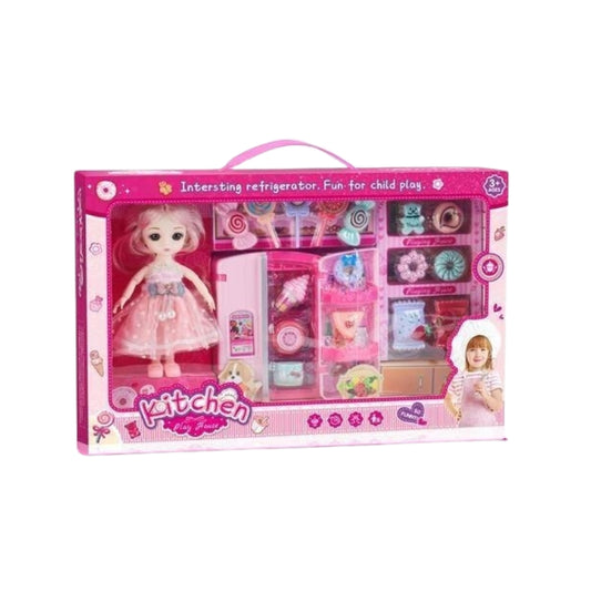 Barbie Doll Kitchen Set For Girls