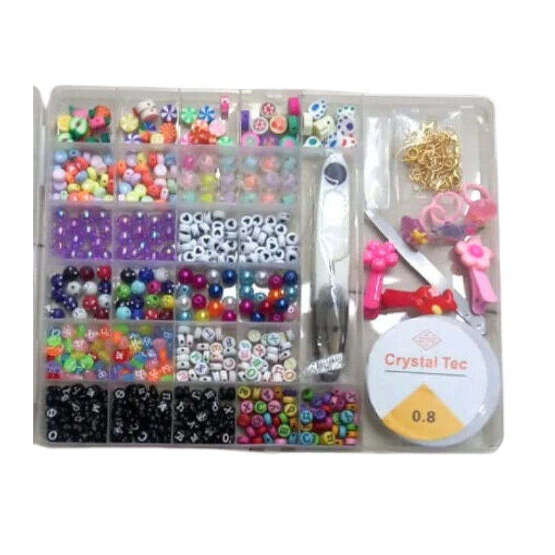 DIY Beads Charms Bracelet & Necklace for Jewelry Making Set