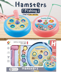 Electric Hamster & Fishing Catching Game Play Set Toy For Kids
