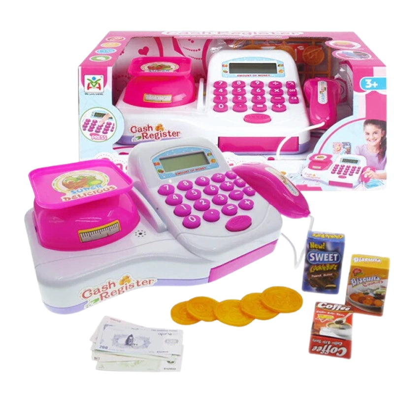 Interactive Digital Cash Register Toy – Learn Play & Shop Like a Pro