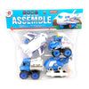 Creative Airport Vehicle Assembly Toy Set with Tools for Kids