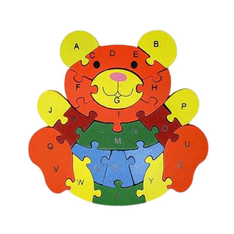 Fun Adventure 3D Wooden Bear Puzzle – Creative Learning for Kids