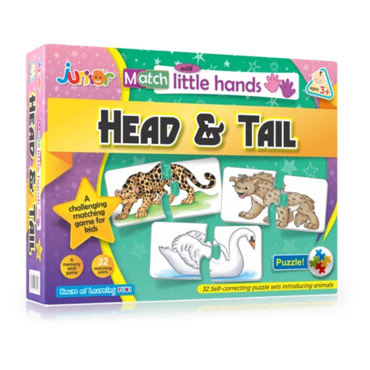 Junior Animal Head & Tail Puzzle Game – Fun Matching Challenge for Kids