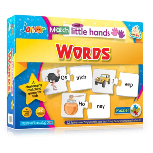 Match with Little Hands Fun & Educational Word Puzzle Game for Kids