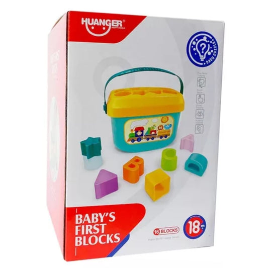 Huanger Baby’s First Blocks – Fun Shape & Color Sorting Toy