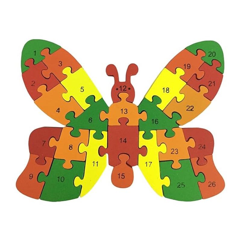 Creative 3D Wooden Butterfly Jigsaw Puzzle – Fun and Engaging Play for Kids