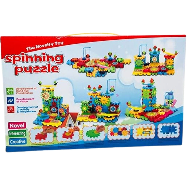 Creative Spinning Puzzle Game – Build, Spin & Imagine with 81-Piece Custom Set for Kids