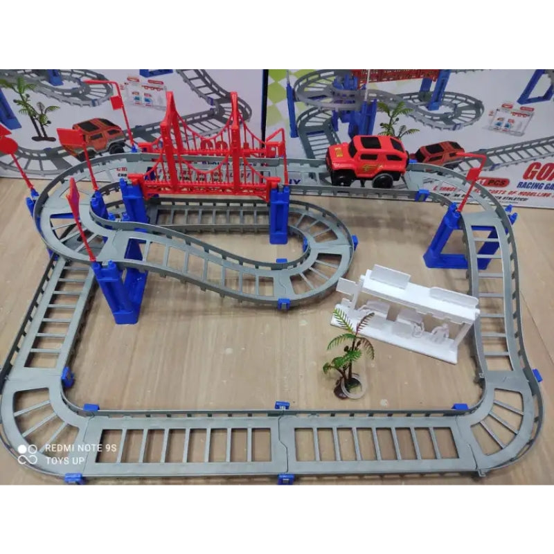 DIY Infinite Combinations Contest Track Racing Playset For Kids (41 pcs)
