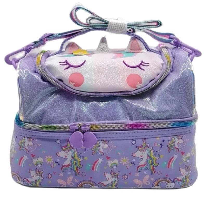 Vest Double Decker Lunch Bag,Insulated Lunch Box for Girls Boys,Lunch Bag Toddler Teen,School Daycare Cute Travel bags