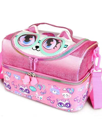 Kids Double Decker Lunch Bag,Insulated Lunch Box for Girls Boys,Lunch Bag Toddler Teen,School Daycare Cute Travel bags
