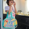 Holographic Multipurpose Hand Bag For Girls