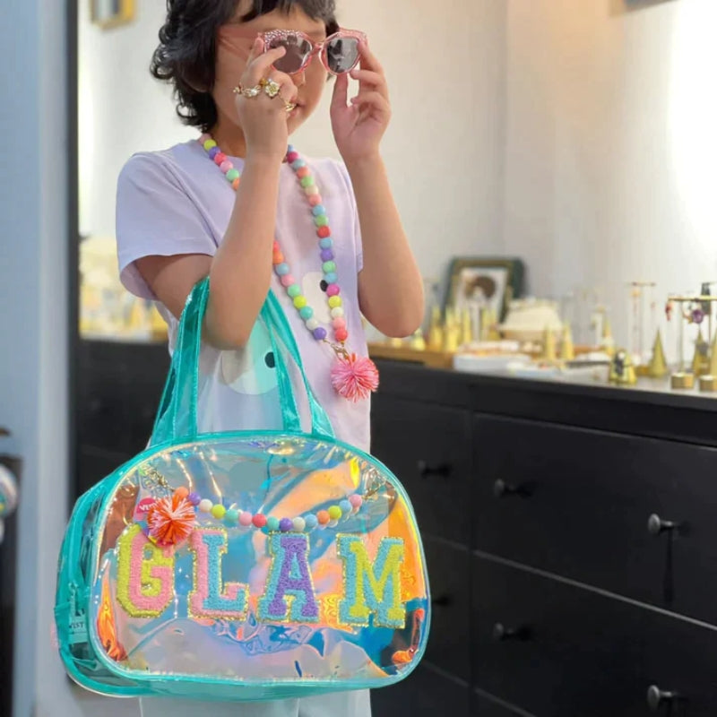 Holographic Multipurpose Hand Bag For Girls