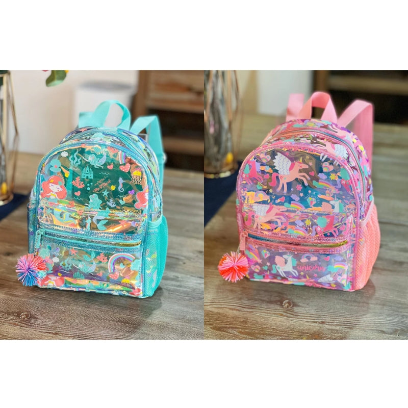 Holographic Printed Backpack For Girls