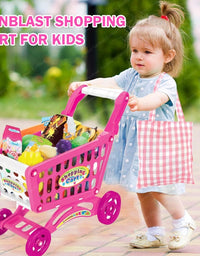 Grocery Shopping Cart Trolley Playset For Kids
