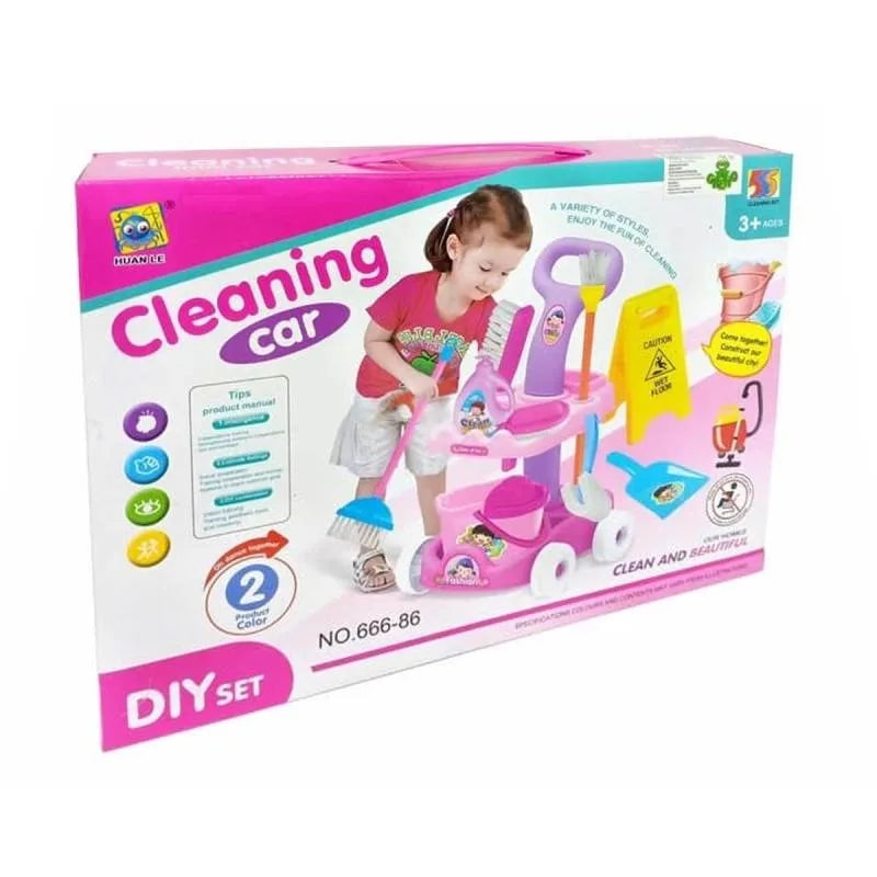 Cleaning Set Kit With Trolley And Accessories