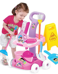 Cleaning Set Kit With Trolley And Accessories
