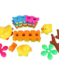 Duck Rail Car Track Set With Light & Sound Toy For Kids
