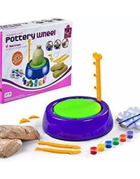 Creative Pottery Making Clay Wheel Playset For Kids
