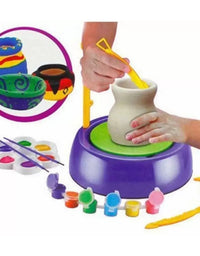 Creative Pottery Making Clay Wheel Playset For Kids
